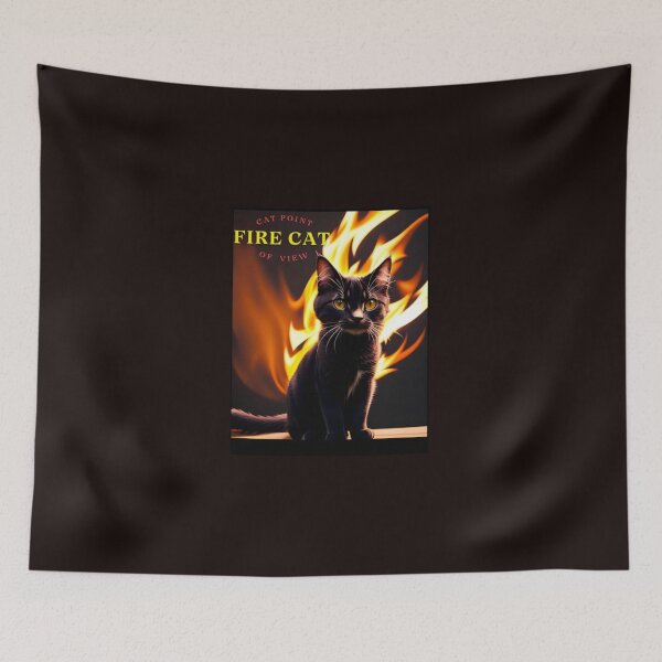 Item preview, Fire Cat designed and sold by CatPointOfView.