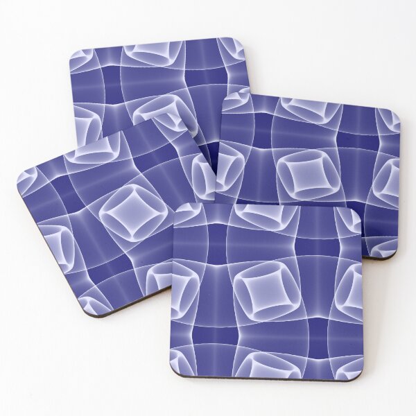 Item preview, Blue and White Geometric Squares Seamless Pattern designed and sold by gallofoto.