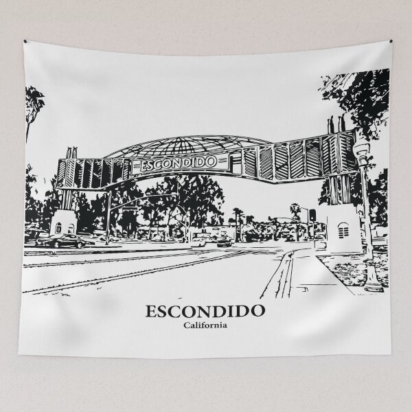 Item preview, Escondido-California designed and sold by Lakeric Cityscapes.