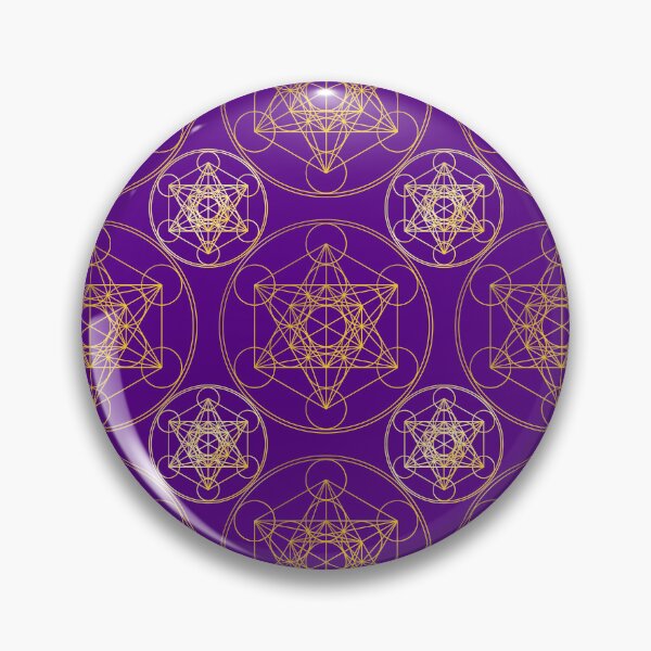 Item preview, Metatron's Cube Tiling Violet Background designed and sold by Raymond Gilford.