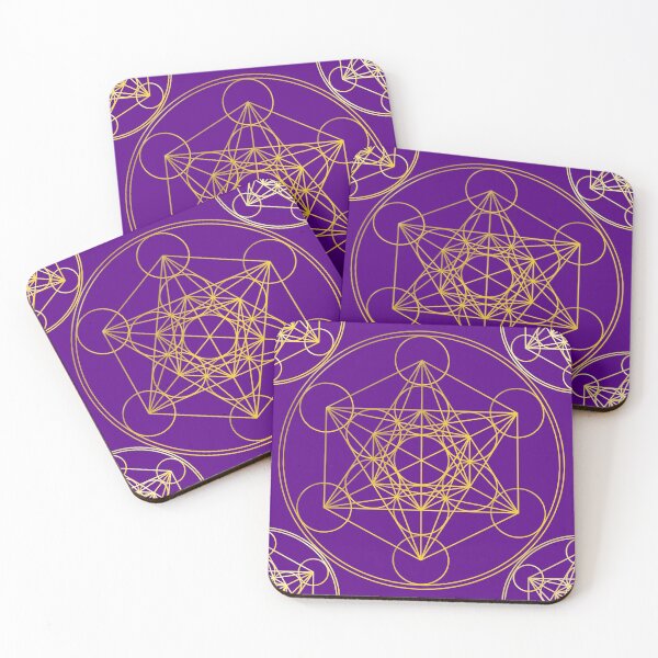 Item preview, Metatron's Cube Tiling Violet Background designed and sold by Raymond Gilford.