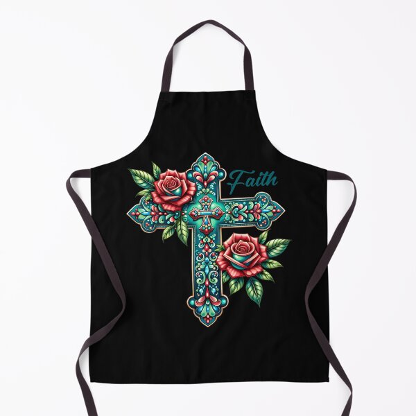 Item preview, Easter - Cross with roses designed and sold by BudBrown.