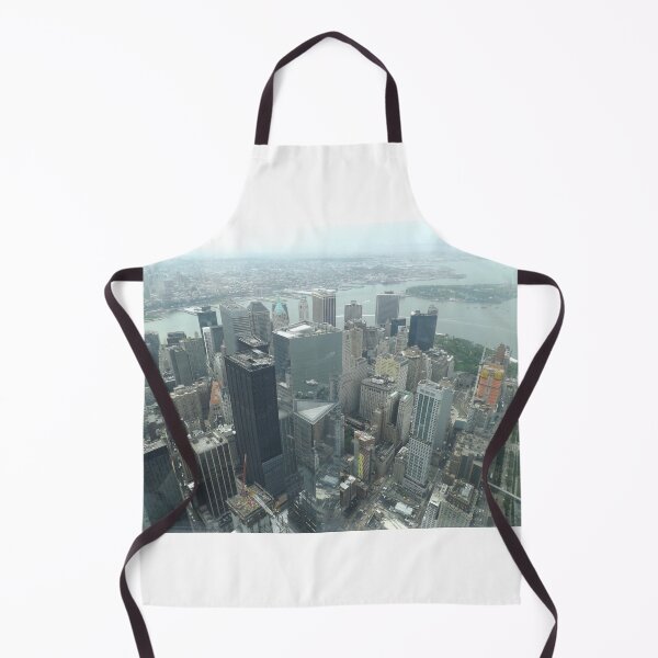Item preview, Aerial View of Lower Manhattan, Governors Island, Skyscrapers, New York City designed and sold by lenspiro.