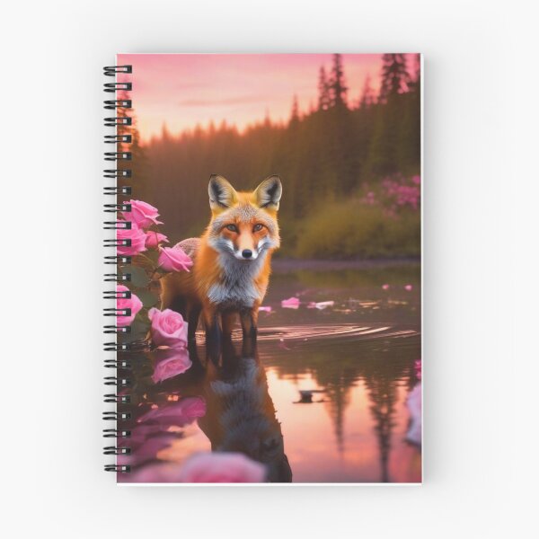 Item preview, The Fox with Pink Roses designed and sold by JZDezignsz.