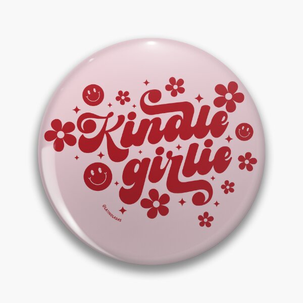 Item preview, Kindle Girlie / Groovy Daisies Flowers in Red Pink Bookworm Sayings Trendy Book Obsessed Merch Kindle Forced Proximity Tbr designed and sold by Latinoladas.