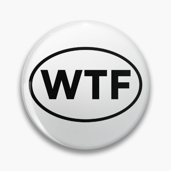 Artikelvorschau, WTF - schwarzes Oval entworfen und verkauft von SunCoastTees.