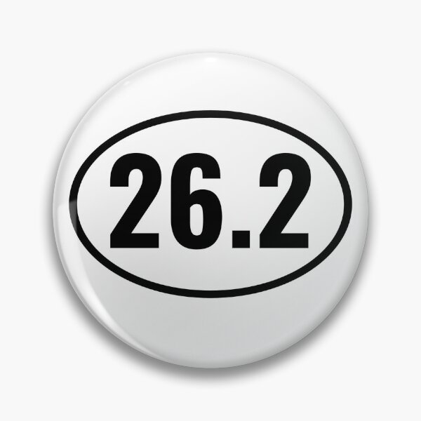 Item preview, 26.2 (marathon) - oval sticker designed and sold by SunCoastTees.
