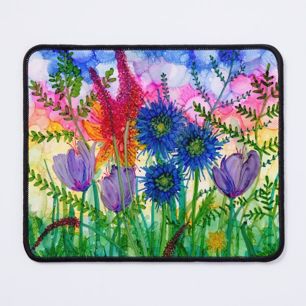 Item preview, Wild Bouquet, colourful & vibrant bunch of flowers designed and sold by MillieMoth.