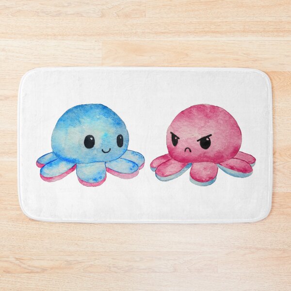 Item preview, Happy and Angry Squish Octopus Plushie Friends designed and sold by Hannah Smolensky.