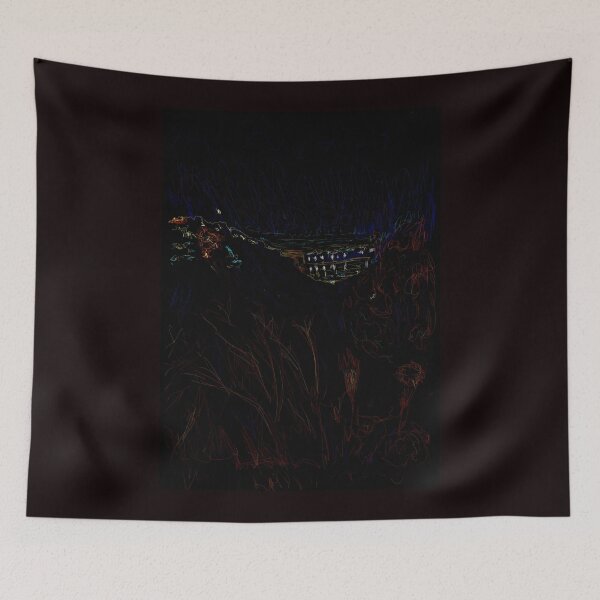 Item preview, Night view over Haifa port designed and sold by SHARON NAKAR.