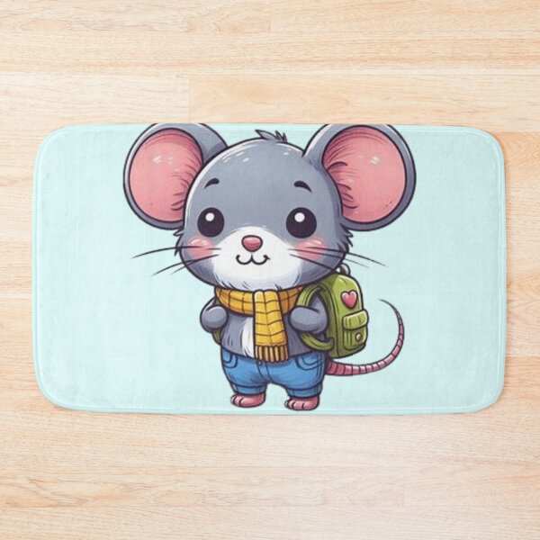 Item preview, Back to school cute mouse with a backpack  designed and sold by Culmika.