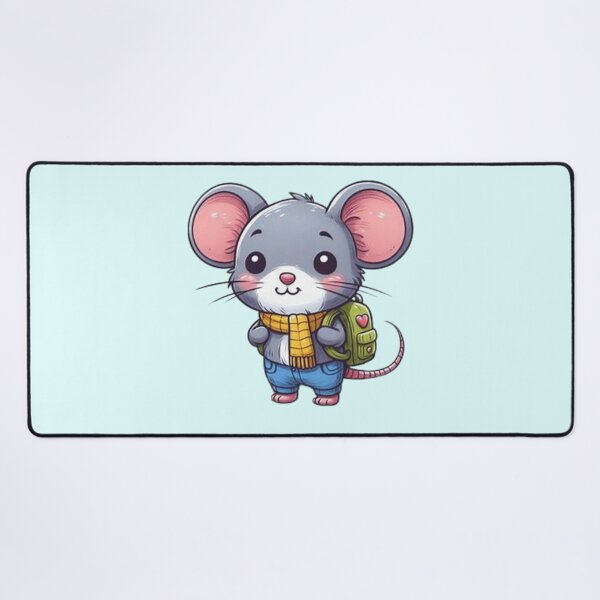 Item preview, Back to school cute mouse with a backpack designed and sold by Culmika.