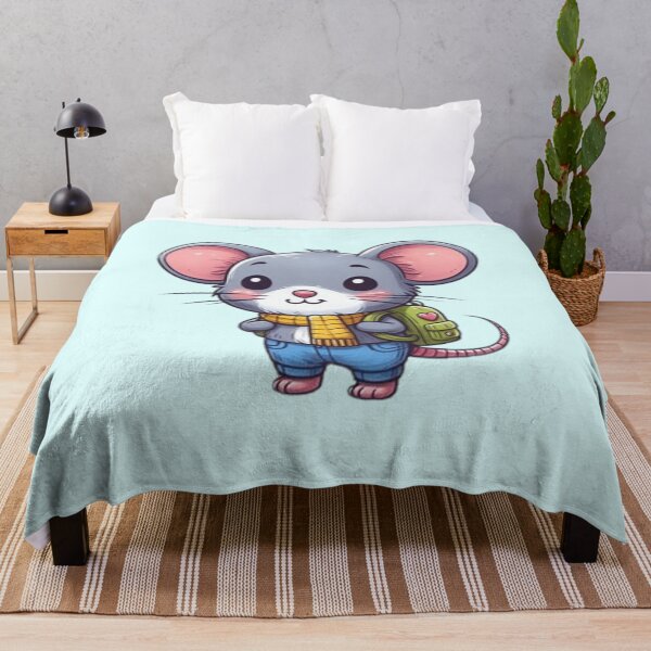 Item preview, Back to school cute mouse with a backpack designed and sold by Culmika.