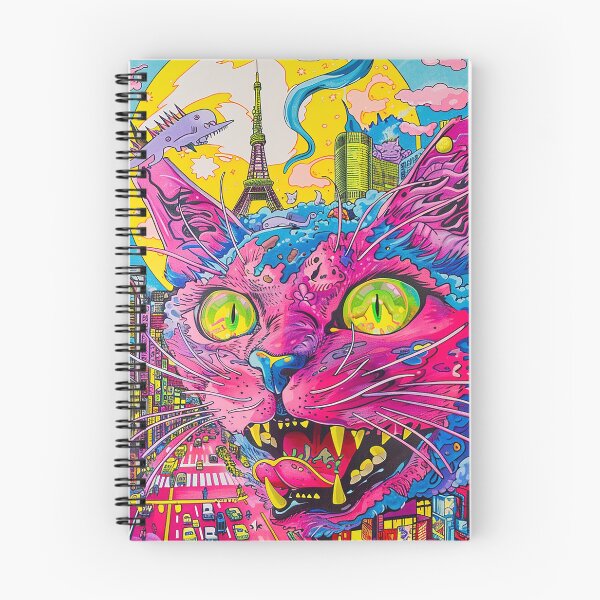 Item preview, Psychedelic Cats Art designed and sold by nomiraclehere.