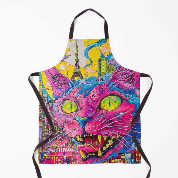 Item preview, Psychedelic Cats Art designed and sold by nomiraclehere.