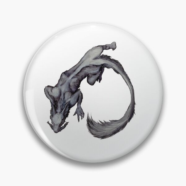 Item preview, Long tailed grey beast crawling. designed and sold by RavenKingCrafts.