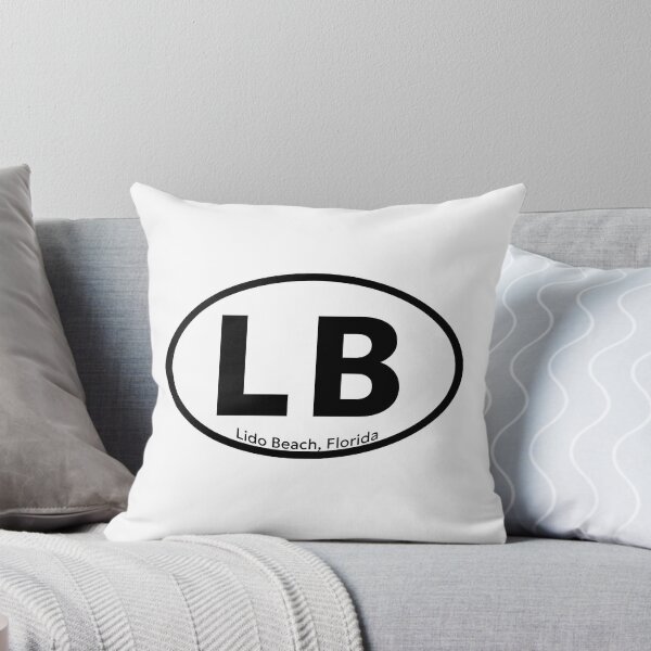 Item preview, Lido Beach (LB), Florida - oval sticker designed and sold by SunCoastTees.