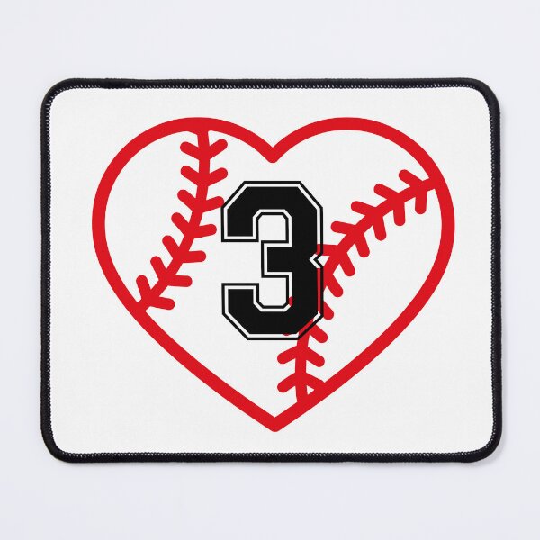 Item preview, Mom Baseball Number 3, Baseball Boy Mom #3 designed and sold by PorkysPops.