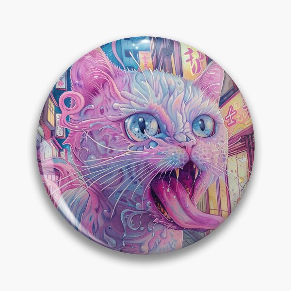 Item preview, Psychedelic Cats Art designed and sold by nomiraclehere.