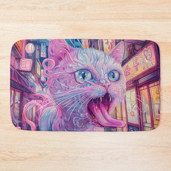 Item preview, Psychedelic Cats Art designed and sold by nomiraclehere.