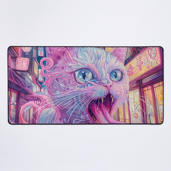 Item preview, Psychedelic Cats Art designed and sold by nomiraclehere.
