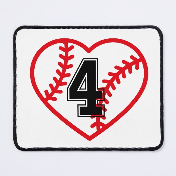 Item preview, Mom Baseball Number 4, Baseball Boy Mom #4 designed and sold by PorkysPops.