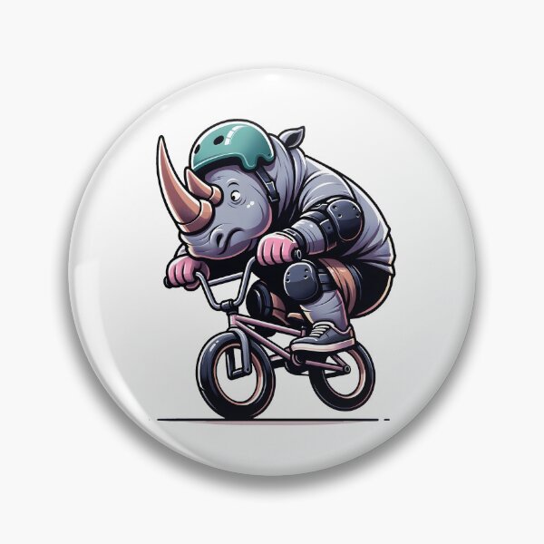 Item preview, Rhinoceros on Bicycle BMX designed and sold by Bomba Visual.
