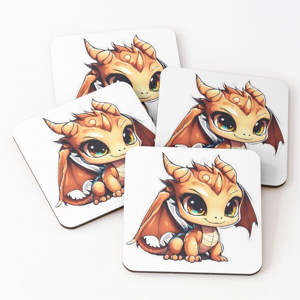 Aperçu de l'œuvre Chibi Dragon de Feu créée et vendue par The-Chibi-Store.