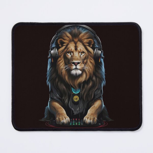 Item preview, Unique DJ Animal Designs - Gamer Lion designed and sold by vuslatmedia.