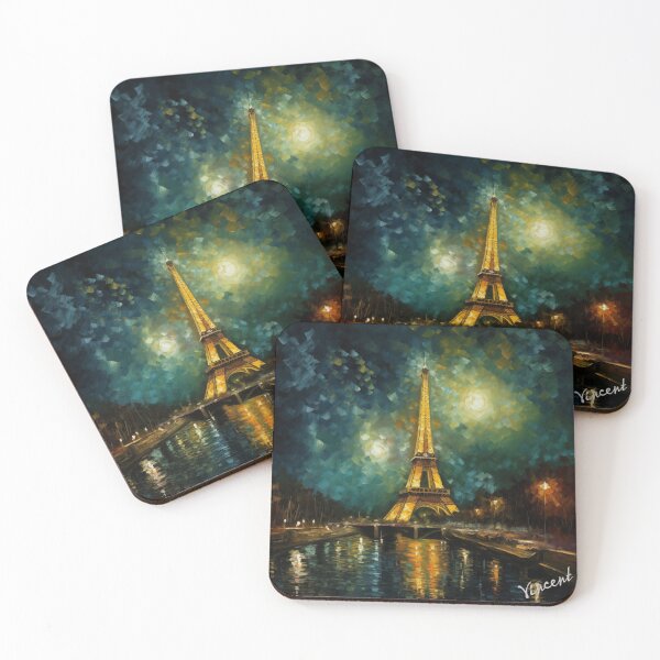 Item preview, Starry Paris Night - Eiffel Tower Glow designed and sold by Obibobishop.