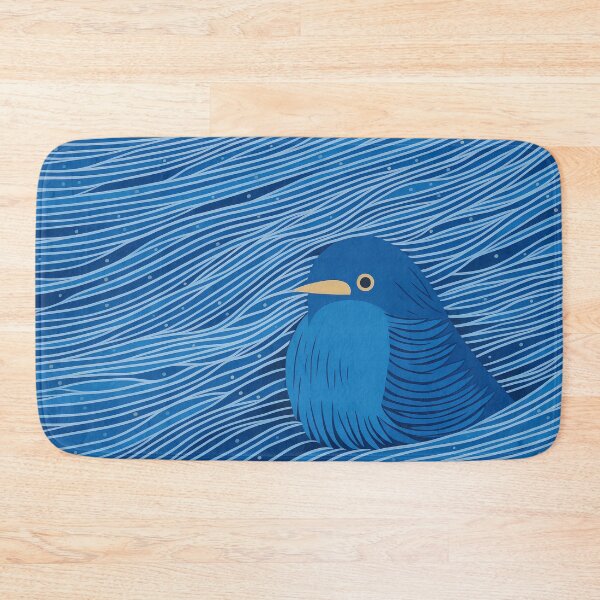 Item preview, Blue Bird in the Ocean designed and sold by EnchantArtCo.