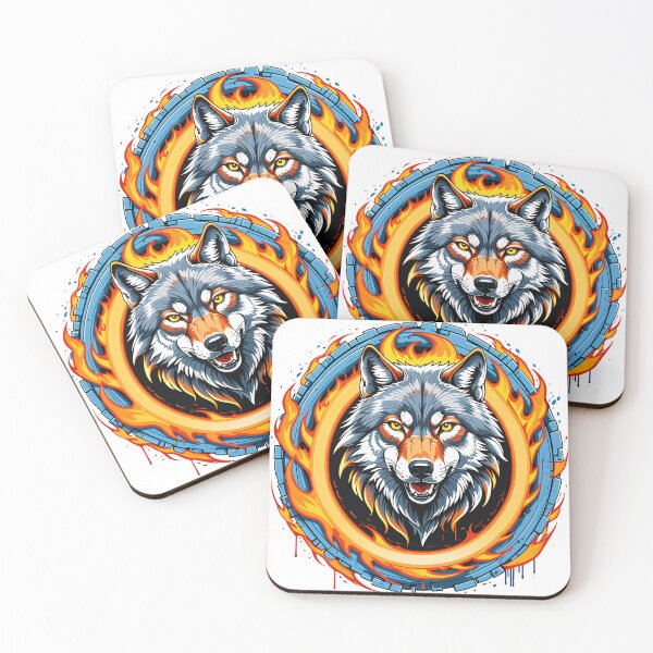Item preview, Wolf in flames - graffiti designed and sold by PragmaticP.