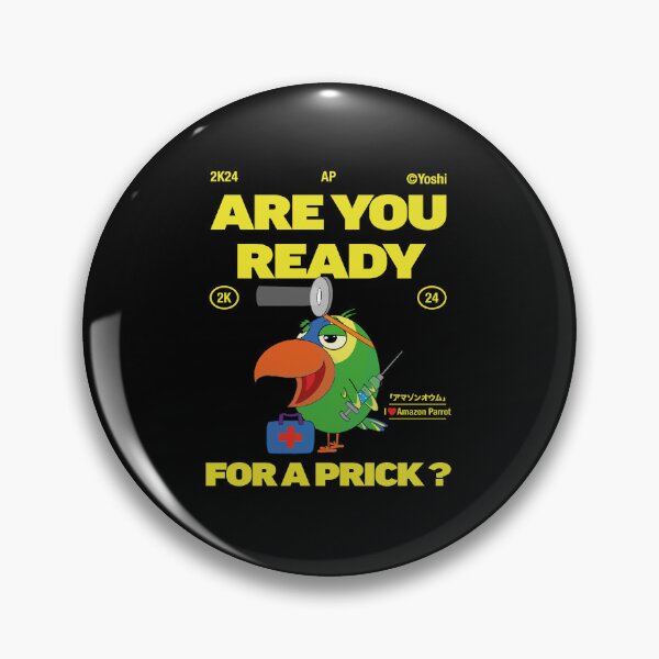 Item preview, Funny Amazon parrot doctor - ARE YOU READY FOR A PRICK ? designed and sold by YoshiArtDesign.