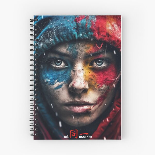 Item preview, Ink Essence - Japanese Aesthetic Surreal Kanji Symbol Portrait Painted Face Art 102 designed and sold by MadeByRobots.
