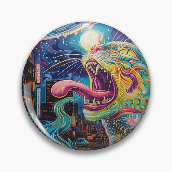 Item preview, Psychedelic Cats Art designed and sold by nomiraclehere.
