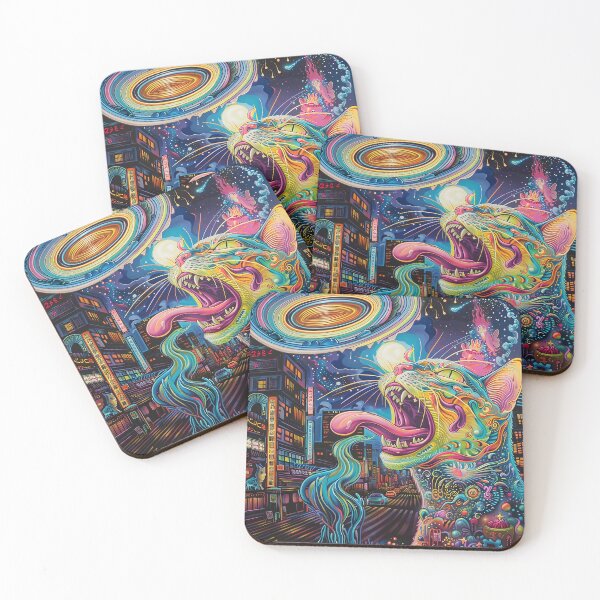 Item preview, Psychedelic Cats Art designed and sold by nomiraclehere.