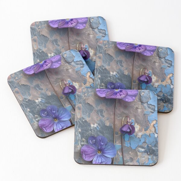 Item preview, PANSIES AMONG PATINA designed and sold by ArtbyRolleen.