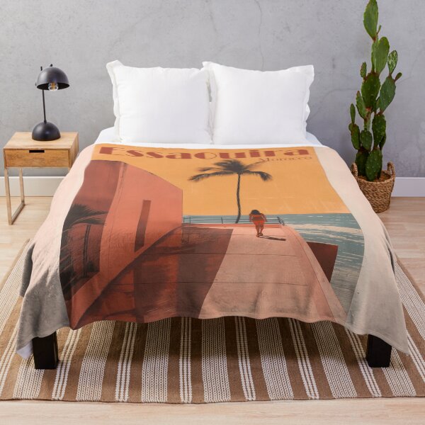 Item preview, Essaouira - Retro Travel Poster designed and sold by Mitch-Angelo.