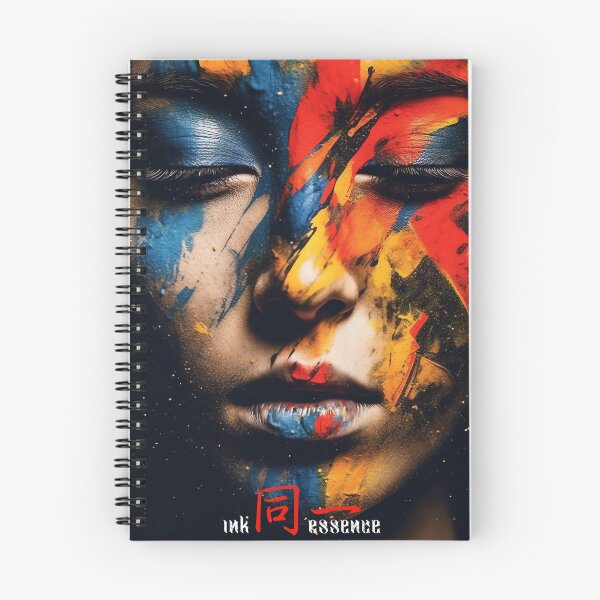 Item preview, Ink Essence - Japanese Aesthetic Surreal Kanji Symbol Portrait Painted Face Art 103 designed and sold by MadeByRobots.