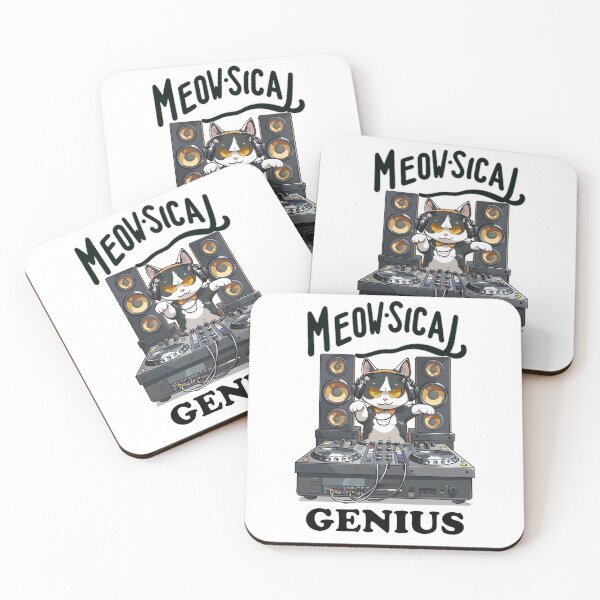 Item preview, Cat DJ - Meow-sical Genius designed and sold by ShawCo.