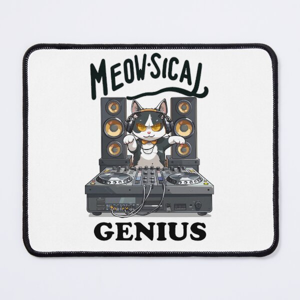 Item preview, Cat DJ - Meow-sical Genius designed and sold by ShawCo.