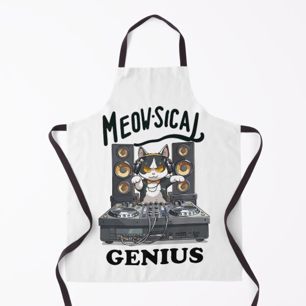 Item preview, Cat DJ - Meow-sical Genius designed and sold by ShawCo.