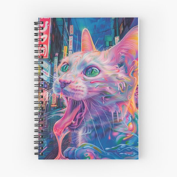 Item preview, Psychedelic Cats Art designed and sold by nomiraclehere.