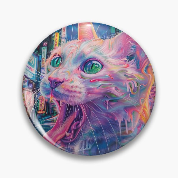 Item preview, Psychedelic Cats Art designed and sold by nomiraclehere.