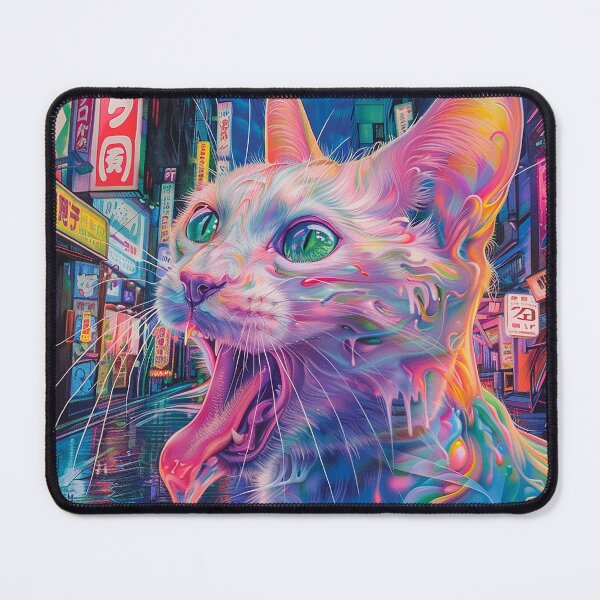 Item preview, Psychedelic Cats Art designed and sold by nomiraclehere.