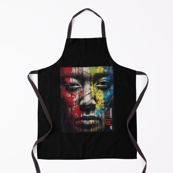 Item preview, Ink Essence - Japanese Aesthetic Surreal Kanji Symbol Portrait Painted Face Art 105 designed and sold by MadeByRobots.