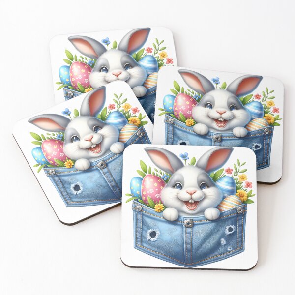 Item preview,  Cute bunny in jean pocket! designed and sold by fribabywonder.