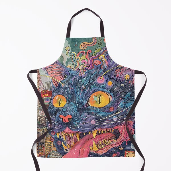 Item preview, Psychedelic Cats Art designed and sold by nomiraclehere.