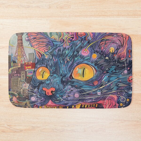 Item preview, Psychedelic Cats Art designed and sold by nomiraclehere.