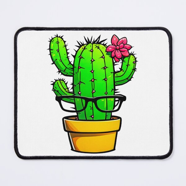 Item preview, Funny Cute Nerd Cactus - Succulent Plant - Potting Cactus Plants Wearing Glasses designed and sold by MyArt23.